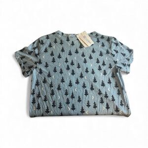 Lularoe Women's Blue and Black T-shirt